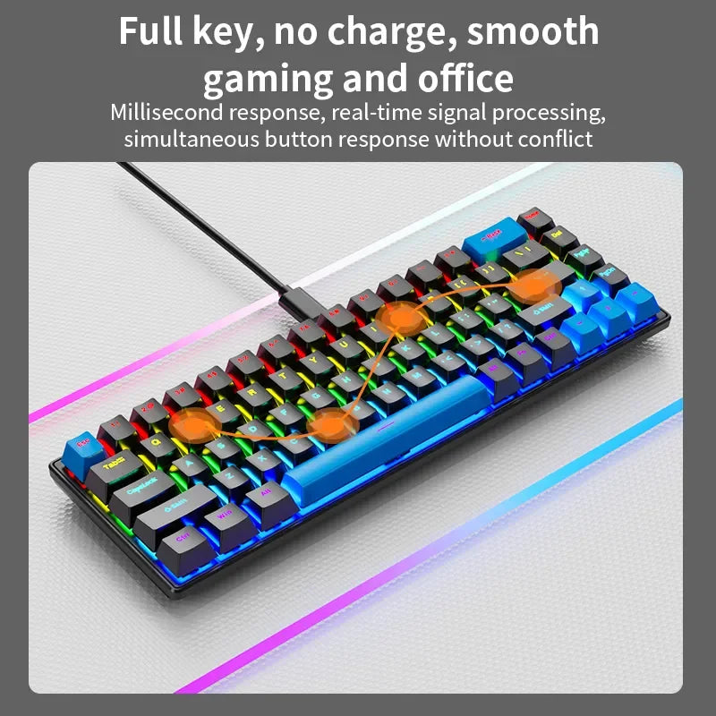 Wired Colorful Lighting Keyboard
