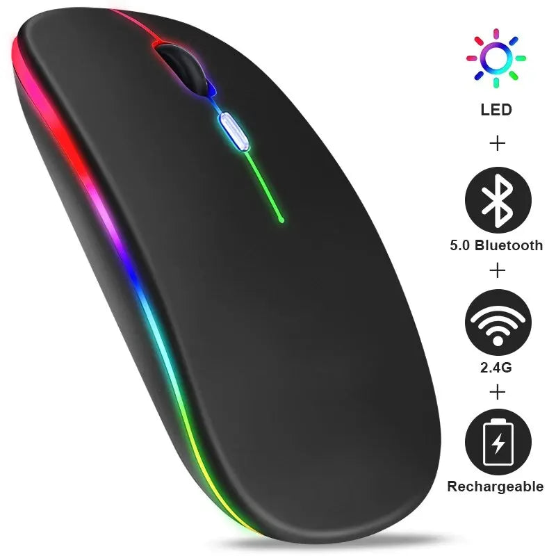 Bluetooth Wireless Rechargeable LED Mouse