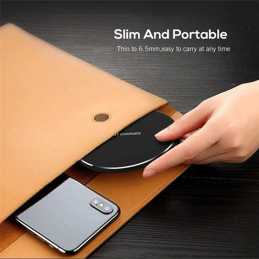 Wireless Charger Pad For iPhones Induction Fast Charging Station