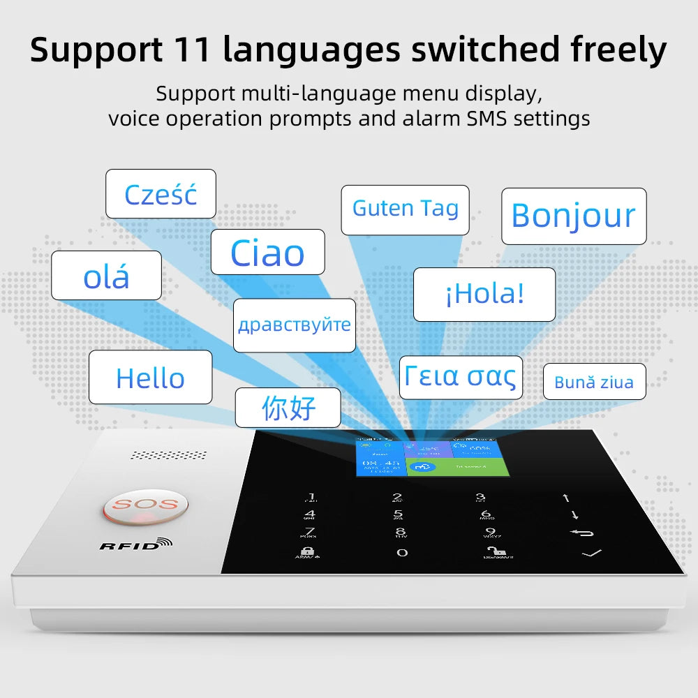 Residential Smart Gsm Wifi Alarm System Home Wireless Security