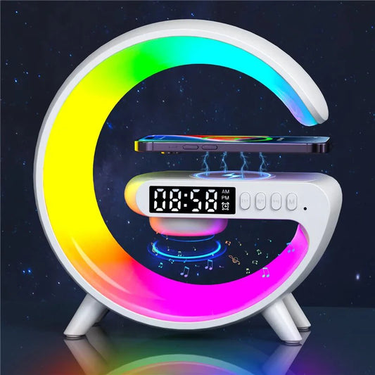 Night Light Lamp and Alarm Wireless Charger Pad