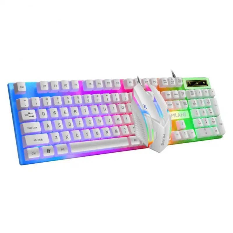 Rainbow Wired Keyboard and Mouse